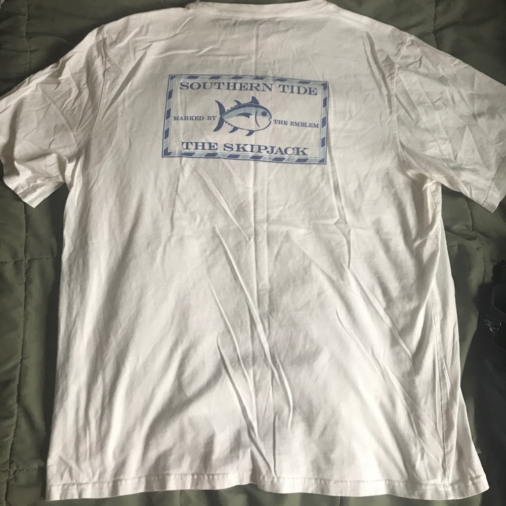 South Tide Tee Shirt. White